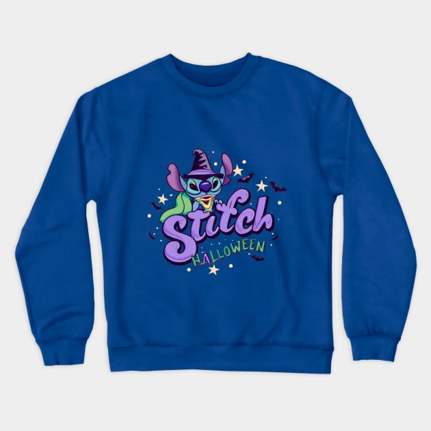 Halloween Stitch Crewneck Sweatshirt by BukovskyART